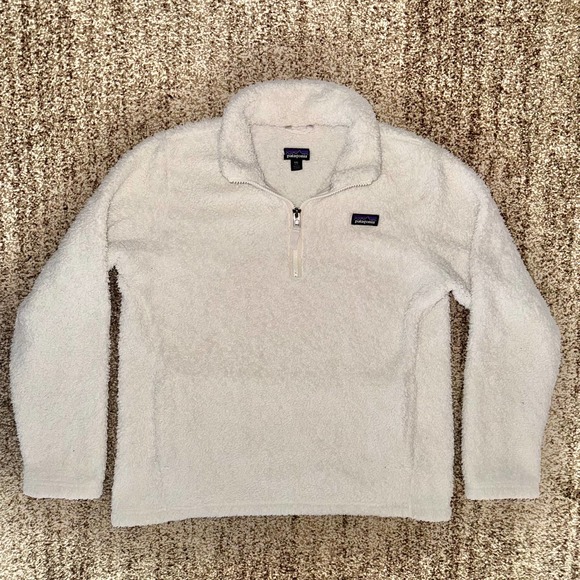 Patagonia Sweaters - Patagonia Women's Los Gatos 1/4 Zip Teddy Fleece Pullover in White